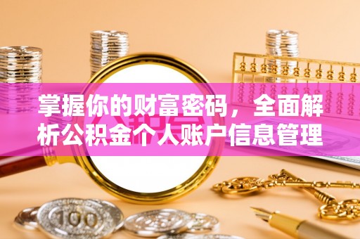 泾川掌握你的财富密码，全面解析公积金个人账户信息管理与优化
