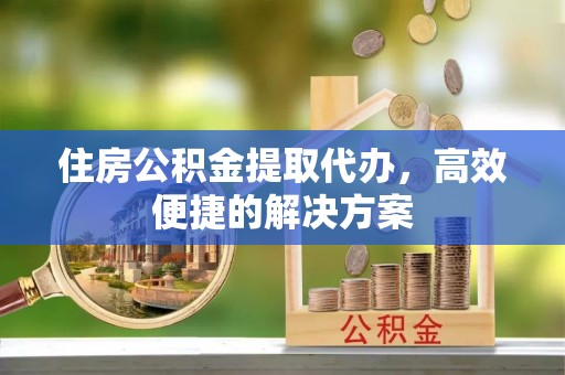 泾川住房公积金提取代办，高效便捷的解决方案