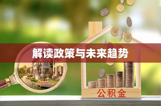 泾川解读政策与未来趋势