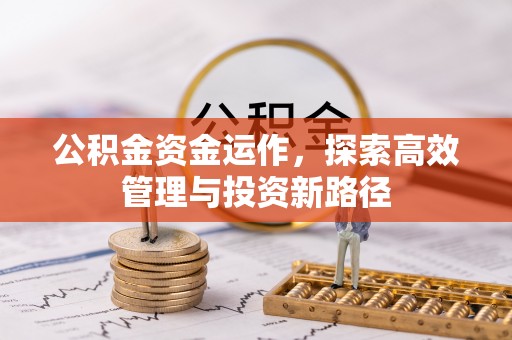 泾川公积金资金运作，探索高效管理与投资新路径