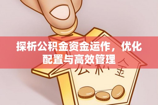 泾川探析公积金资金运作，优化配置与高效管理