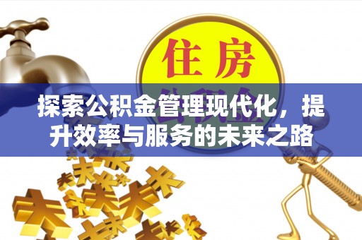 泾川探索公积金管理现代化，提升效率与服务的未来之路